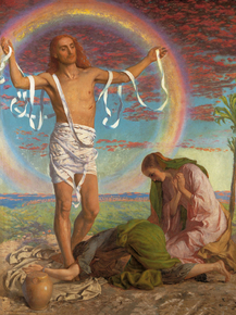 William Holman Hunt - Christ and the two Marys | Уильям Холман Хант
