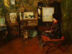 William Chase - Alice in the Shinnecock Studio | Уильям Чейз