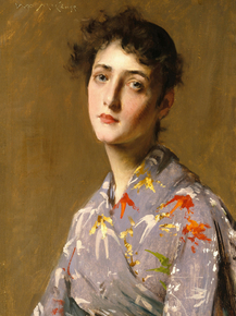 William Chase - Girl in a Japanese Costume | Уильям Чейз William Chase - Girl in a Japanese Costume | Уильям Чейз