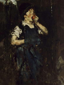 William Chase - The Apprentice. Boy with Apple | Уильям Чейз