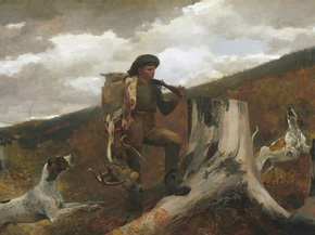 Winslow Homer - A Huntsman and Dogs | Уинслоу Хомер