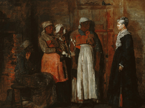 Winslow Homer - A Visit from the Old Mistress | Уинслоу Хомер