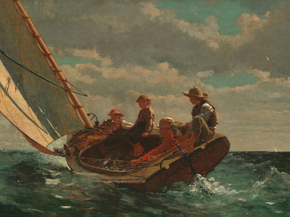 Winslow Homer - Breezing Up | Уинслоу Хомер Winslow Homer - Breezing Up | Уинслоу Хомер