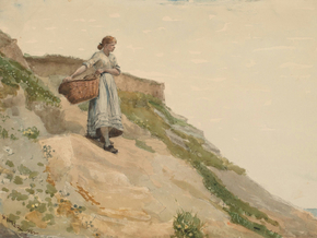 Winslow Homer - Girl Carrying a Basket | Уинслоу Хомер
