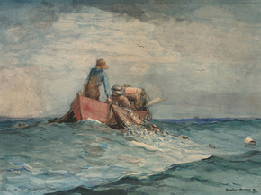 Winslow Homer - Hauling in the Nets | Уинслоу Хомер