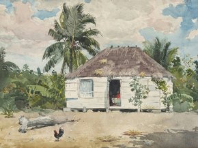 Winslow Homer - Native Huts, Nassau | Уинслоу Хомер