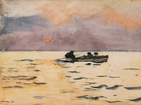 Winslow Homer - Rowing Home | Уинслоу Хомер