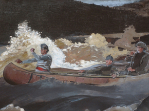 Winslow Homer - Shooting the Rapids, Saguenay River | Уинслоу Хомер