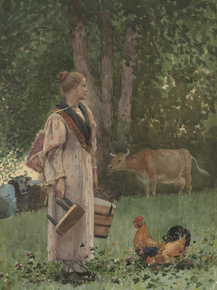 Winslow Homer - The Milk Maid | Уинслоу Хомер Winslow Homer - The Milk Maid | Уинслоу Хомер