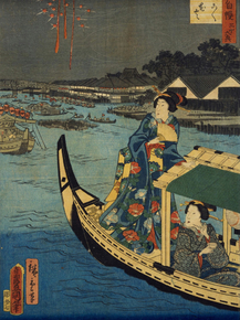Утагава Кунисада - Ryogoku ohanabi
