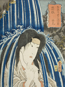 Утагава Кунисада - Hatsuhana at Hakone