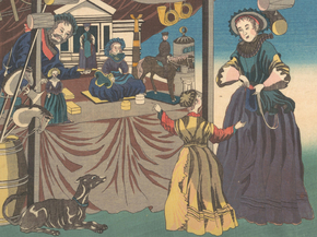 Утагава Садахидэ - Copperplate Picture of a Toy Shop