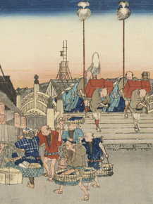 Утагава Хиросигэ - Nihonbashi, Morning Scene
