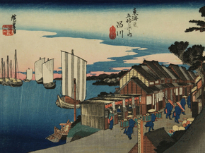Утагава Хиросигэ - The Sunrise, Shinagawa