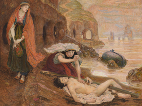 Ford Madox Brown - The finding of Don Juan by Haidee | Форд Мэдокс Браун
