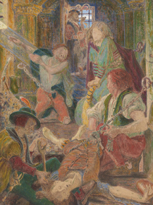Ford Madox Brown - The Prisoner of Chillon Entreating | Форд Мэдокс Браун