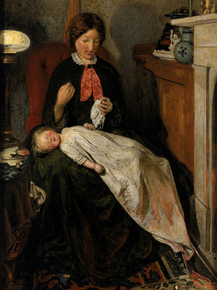 Ford Madox Brown - Waiting an English | Форд Мэдокс Браун