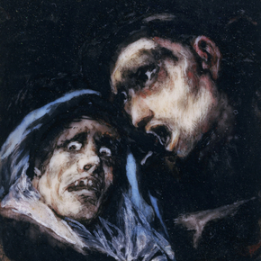 Francisco Goya - Monk Talking to an Old Woman | Франсиско Гойя