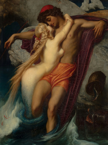 Frederic Leighton - The Fisherman and the Syren | Фредерик Лейтон