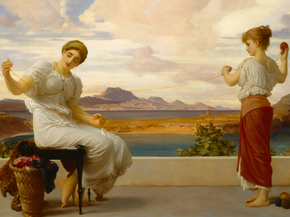 Frederic Leighton - Winding the skein | Фредерик Лейтон