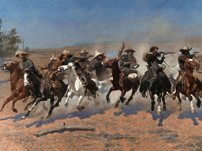 Frederic Remington - A Dash for the Timber | Фредерик Ремингтон