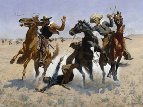 Frederic Remington - Aiding a Comrade | Фредерик Ремингтон