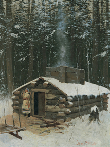 Frederic Remington - Antoines Cabin | Фредерик Ремингтон