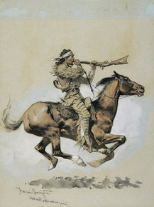 Frederic Remington - Buffalo Hunter Spitting a Bullet | Фредерик Ремингтон