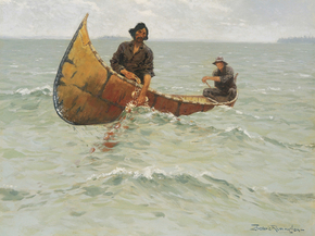 Frederic Remington - Hauling the Gill Net | Фредерик Ремингтон