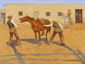 Frederic Remington - His First Lesson | Фредерик Ремингтон