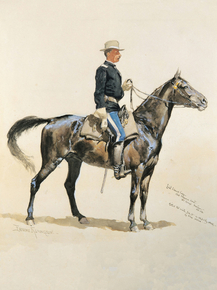 Frederic Remington - Lieutenant Casey Commandant | Фредерик Ремингтон