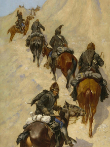 Frederic Remington - Scouts Climbing a Mountain | Фредерик Ремингтон Frederic Remington - Scouts Climbing a Mountain | Фредерик Ремингтон