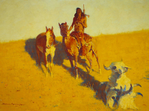 Frederic Remington - Sign of the Buffalo Scout | Фредерик Ремингтон