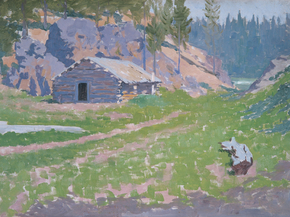 Frederic Remington - Squatters Cabin | Фредерик Ремингтон