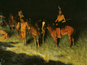Frederic Remington - The Grass Fire | Фредерик Ремингтон