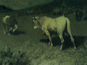 Frederic Remington - The Moaning of the Bulls | Фредерик Ремингтон