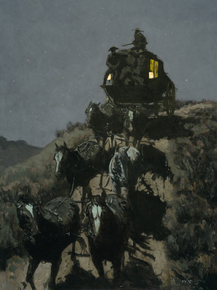 Frederic Remington - The Old Stage-Coach of the Plains | Фредерик Ремингтон