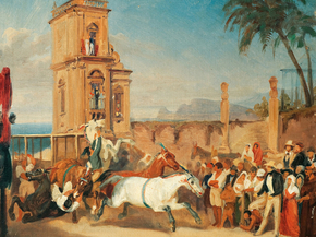 Johann Moritz Rugendas - Horses raising their legs | Йоганн Мориц Ругендас