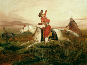Johann Moritz Rugendas - Hunting Ostriches | Йоганн Мориц Ругендас