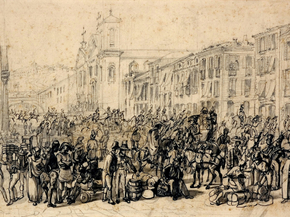 Johann Moritz Rugendas - Rua Direita no Rio de Janeiro | Йоганн Мориц Ругендас