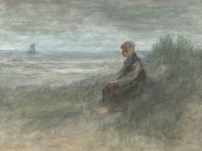 Jozef Israels - Girl in the Dunes | Йосеф Исраэлс Jozef Israels - Girl in the Dunes | Йосеф Исраэлс
