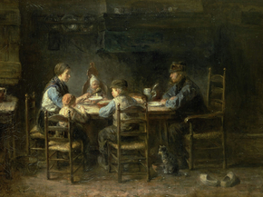 Jozef Israels - Peasant family at the table | Йосеф Исраэлс Jozef Israels - Peasant family at the table | Йосеф Исраэлс