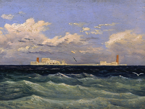 Carl Gustav Carus - The midland sea fortress | Карл Густав Карус