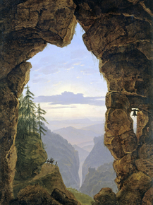 Karl Friedrich Schinkel - Gate in the rocks | Карл Фридрих Шинкель