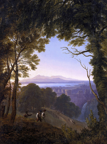 Karl Friedrich Schinkel - View of an Italian landscape | Карл Фридрих Шинкель