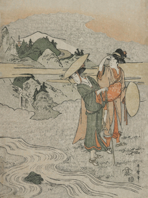 Китагава Утамаро - The Koya Tama River in Kii Province