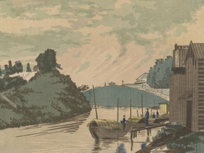 Кобаяси Киётика - Evening View of Kanda River Кобаяси Киётика - Evening View of Kanda River