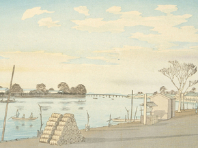 Кобаяси Киётика - Fujimi Ferry, the River Okawa