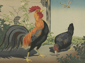 Кобаяси Киётика - Hen Rooster and Dragon-Fly