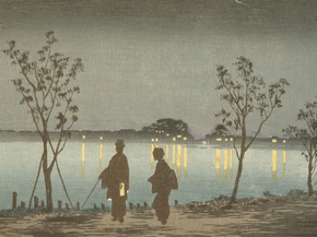 Кобаяси Киётика - Night on the Sumida River Кобаяси Киётика - Night on the Sumida River